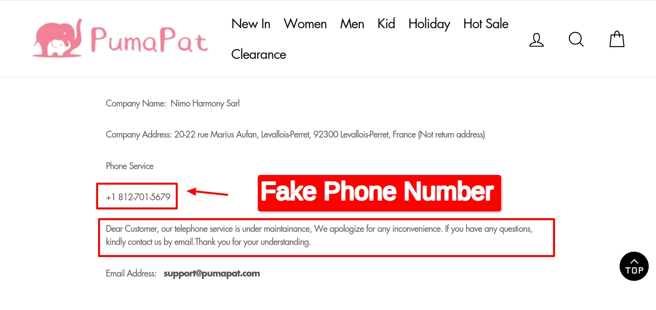 Pumapat Phone Number