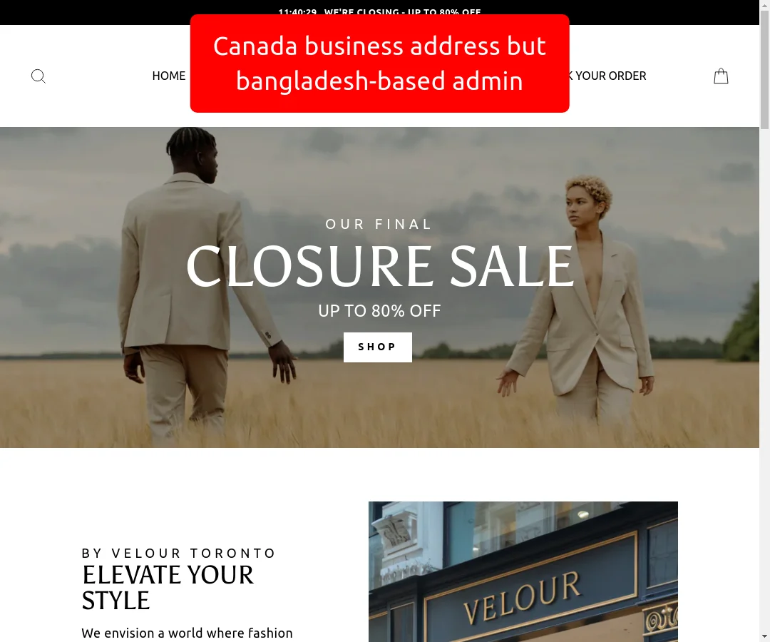 Velourtoronto Fb Fake Location 2 Webpage